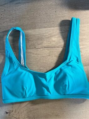 NWT Halara Aqua Blue Padded Bikini Swim Top XXS